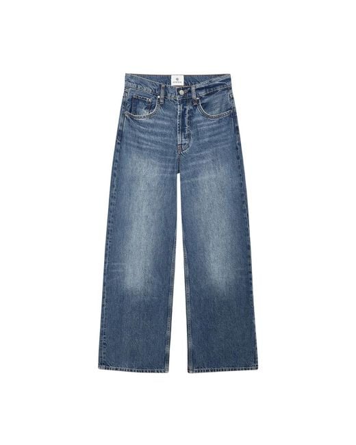 Anine Bing Blue Wide Jeans