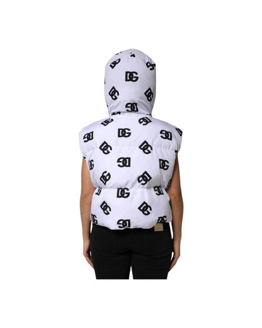 Dolce & Gabbana White Winter Jackets