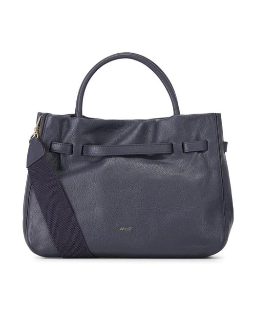 Abro⁺ Elegante Leren Handtas Met Veelzijdige Riem in het Blue
