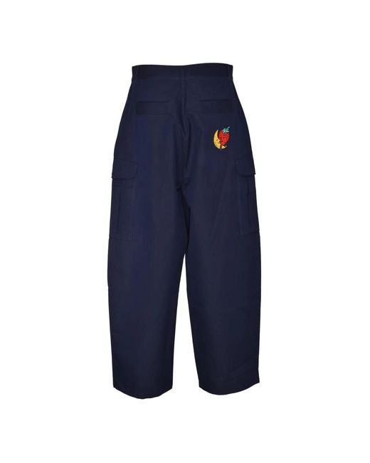 Sky High Farm High-Waisted Wide Hosen in Blue für Herren