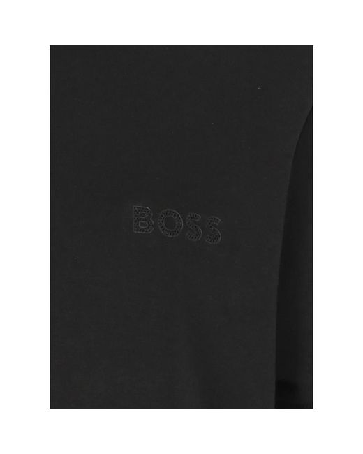 Boss Schwarzes poloshirt mit logo in Black für Herren
