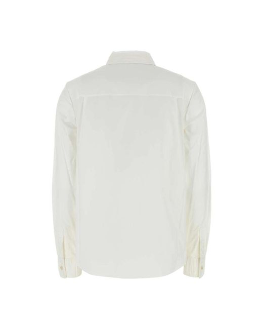 Tory Burch Stretch Poplin Overhemd in het White
