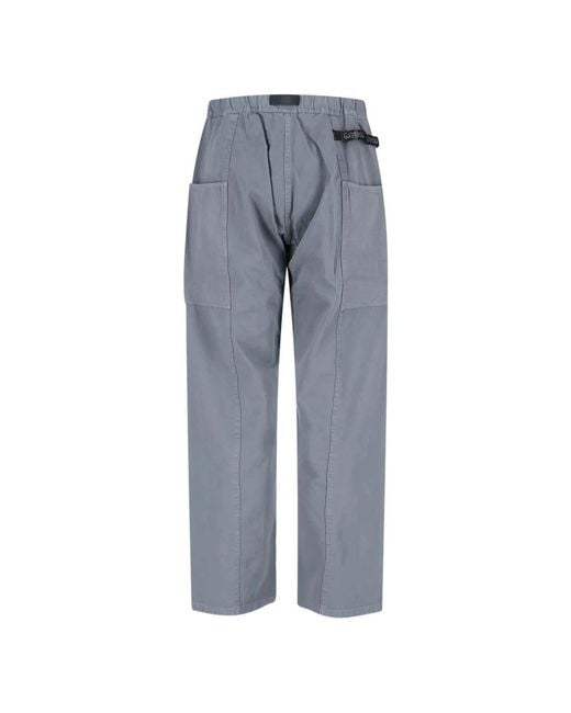 Gramicci Gray Straight Trousers for men