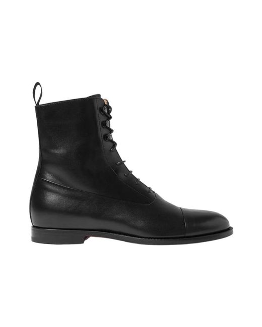 Scarosso Black Lace-Up Boots for men