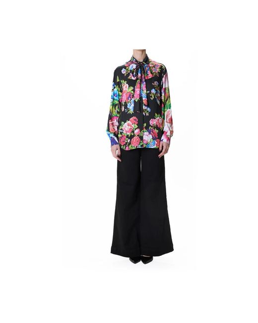 Moschino Roses Camicia in het Blue