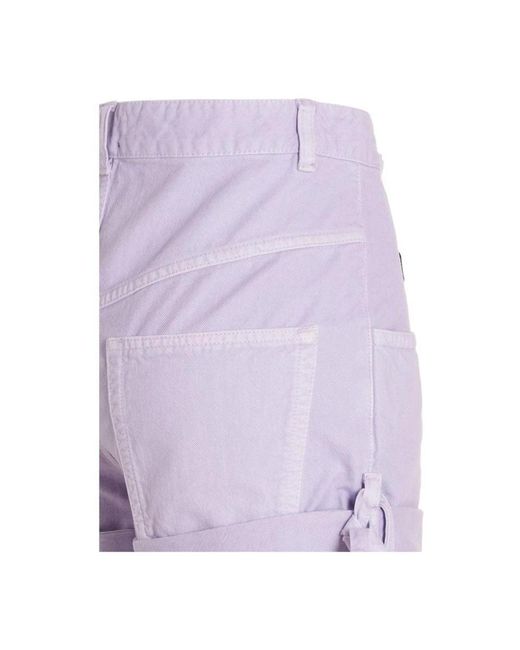 Isabel Marant Purple Denim Shorts