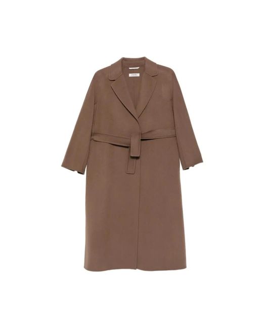 Max Mara Brown Belted Coats