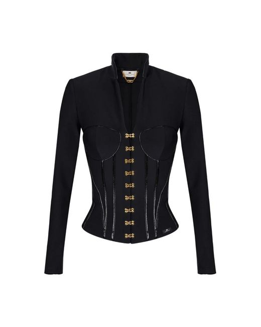 Elisabetta Franchi Blue Light Jackets