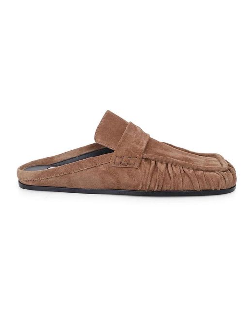 Jil Sander Brown Mules