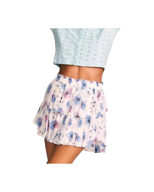 LoveShackFancy White Short Skirts
