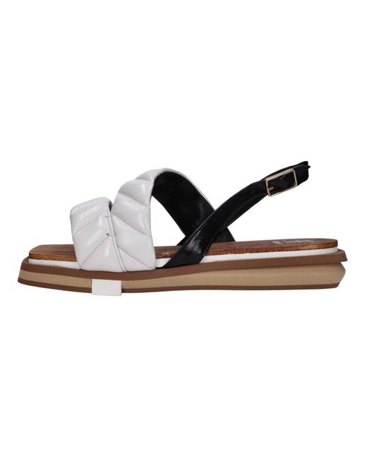 Fabi Brown Sandalen Weiß