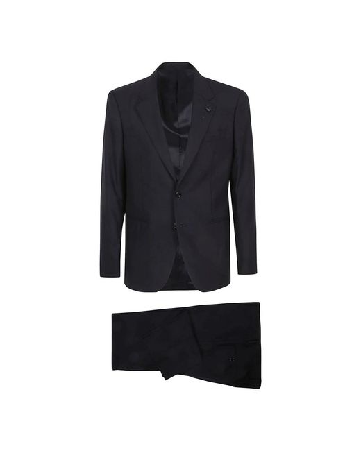 Lardini Black Single Breasted Suits for men