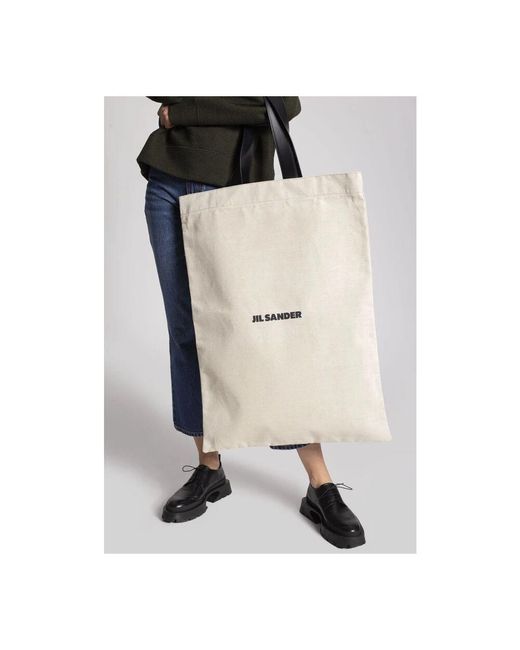 Tote Bags di Jil Sander in Natural