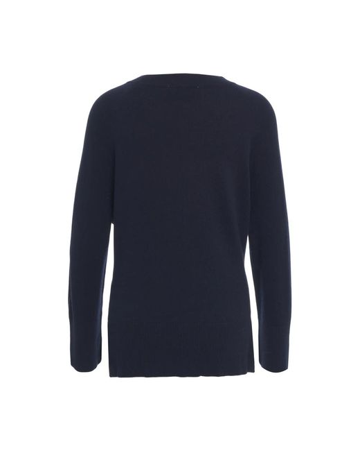 Round-Neck Knitwear Kaos en coloris Blue