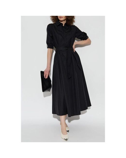 Max Mara Black Kleid mit kragen hoyo