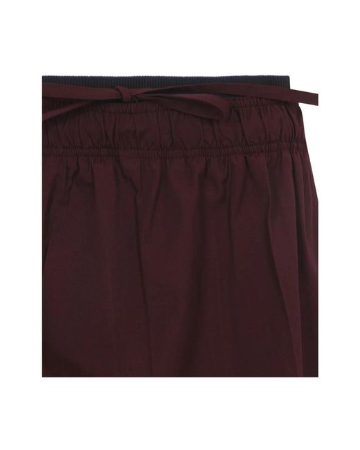 Prada Polyester Midi Rok in het Purple
