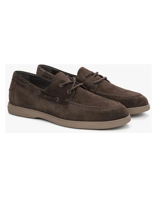 ESTRO Brown Sailor Shoes for men