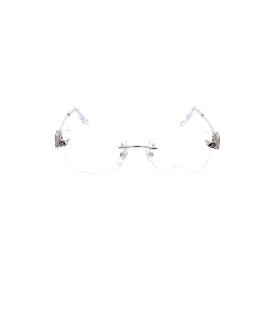 Glasses Chopard de color Metallic