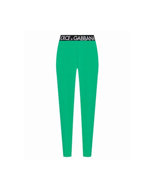 Trousers > leggings Dolce & Gabbana en coloris Green