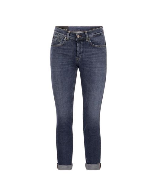 Dondup Blue Cropped Jeans for men