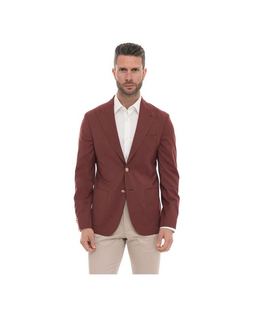 Paoloni Red Blazers for men