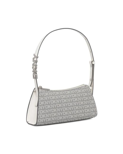 DKNY Gray Shoulder Bags
