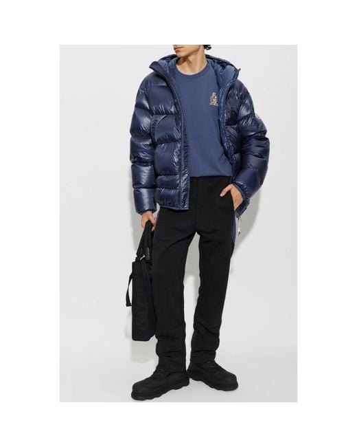 Moncler T-Shirt Met Patch in het Blue voor heren