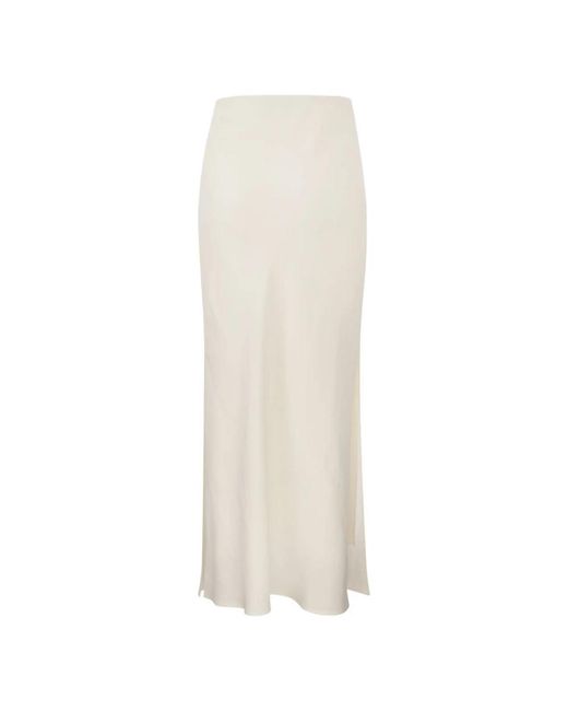 Brunello Cucinelli White Maxi Skirts