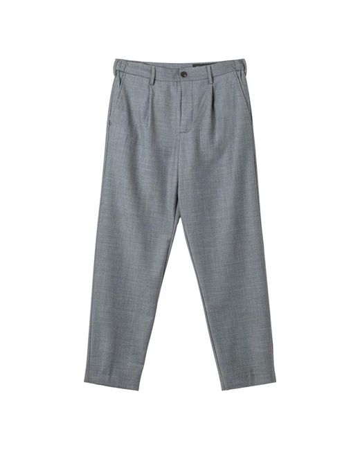 White Sand Gray Suit Trousers for men