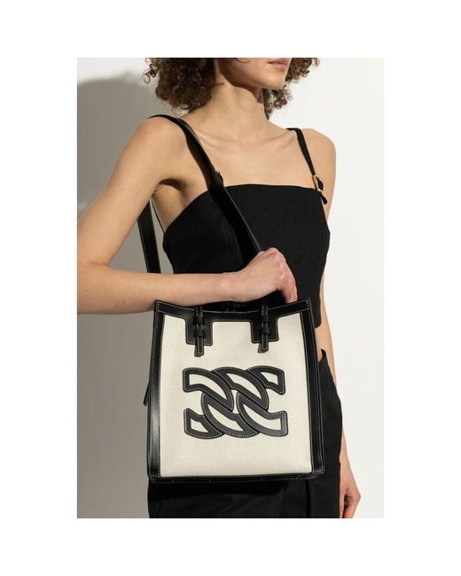 Casadei Black Beaurivage mini shopper tasche