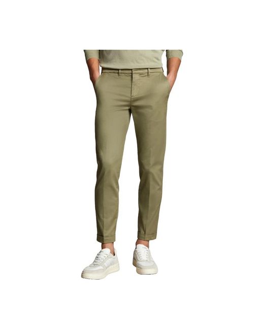 Fay Green Slim-Fit Trousers for men