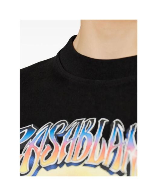Casablanca Black T-Shirts for men