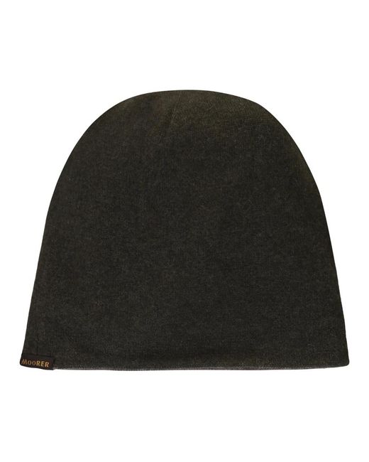 Moorer Black Beanies for men