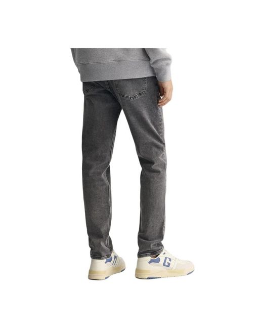 Gant Gray Slim-Fit Jeans for men