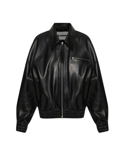 Leather Jackets Jil Sander en coloris Black