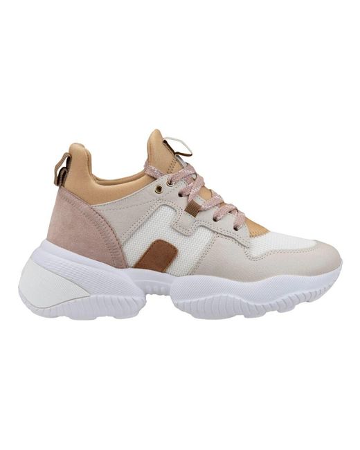 Hogan Gray Leder-schnürsneaker