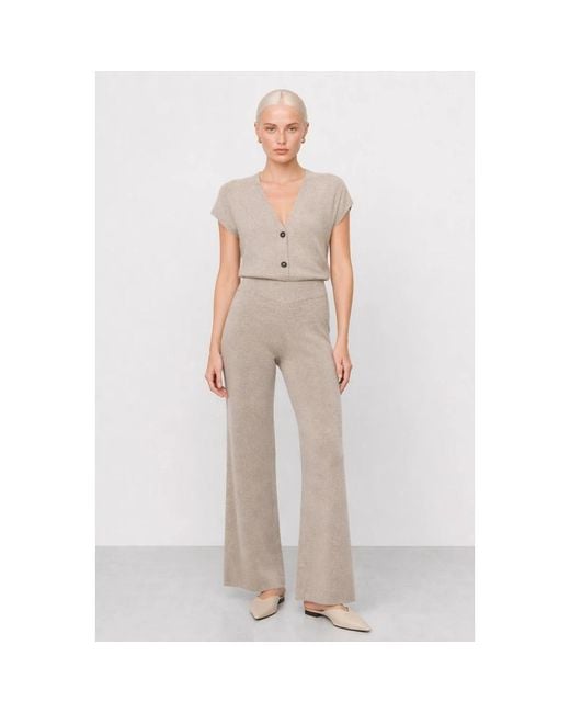 Wide Trousers Kocca de color Natural