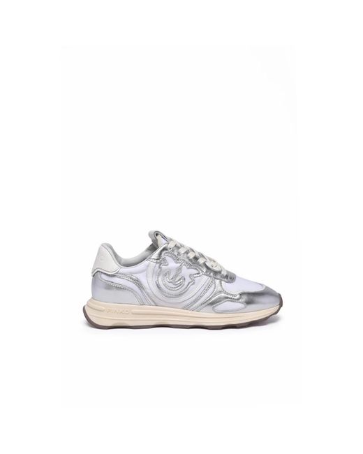 Pinko White Sneaker Metallic