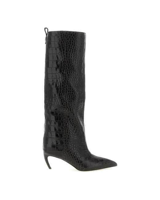 The Attico Black Heeled Boots