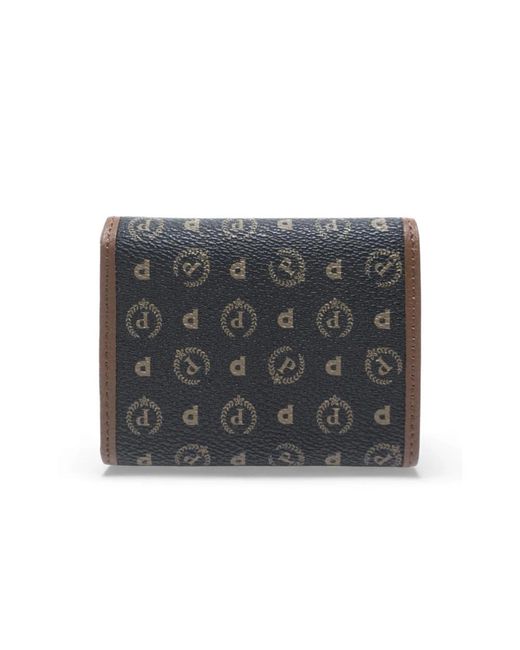 Pollini Gray Clip And Zip Wallet