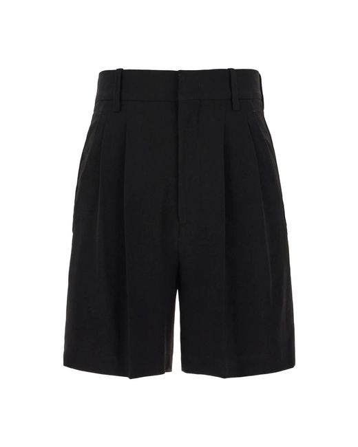 Shorts de mezclilla casual para mujeres Isabel Marant de color Black