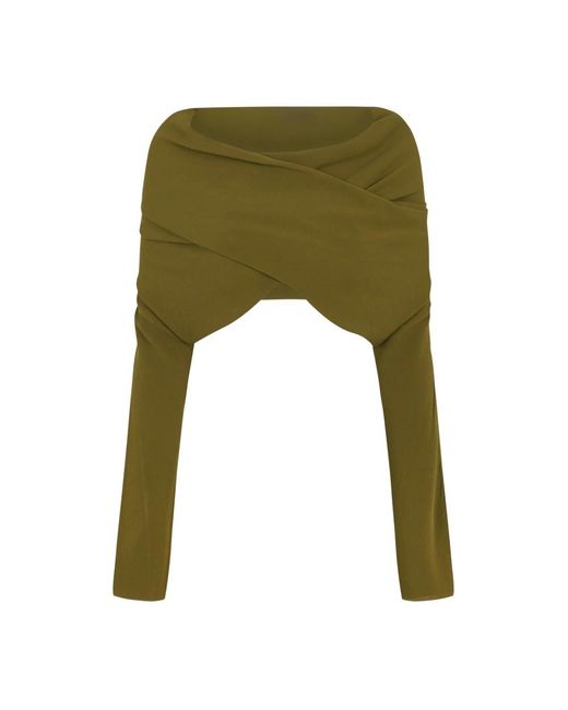 Cortana Green Blouses