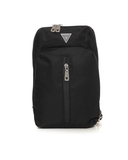 Guess Stijlvolle Schoudertas Met Verstelbare Band in het Black voor heren