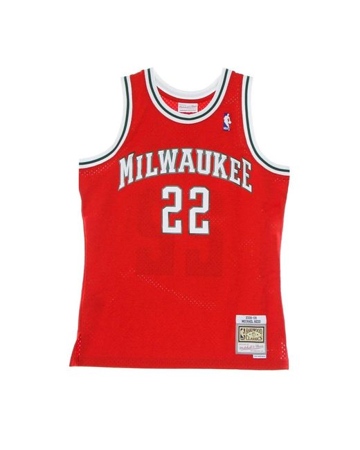 Mitchell & Ness Fitness ,Rood ,Polyester Nba Swingman Jersey Michael Redd 22 voor heren