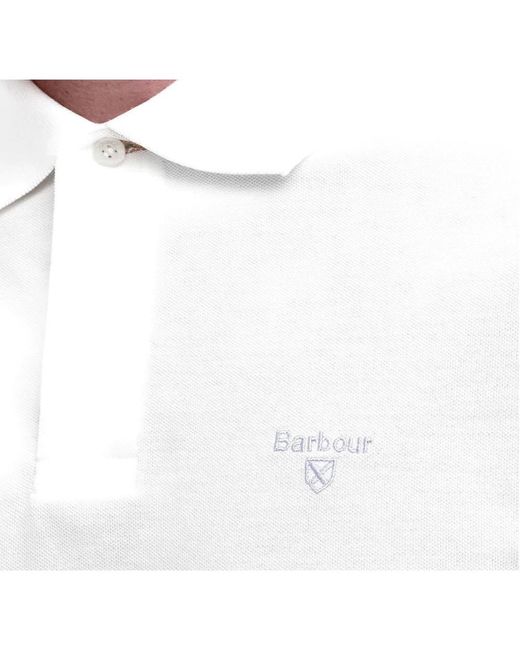 Polo Shirts Barbour de hombre de color White