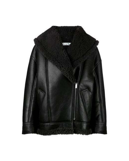 Acne Jack Met Sjaalkraag in het Black