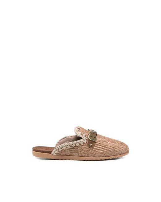 Mules Mou en coloris Brown