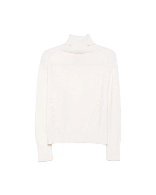 Semicouture White Turtlenecks