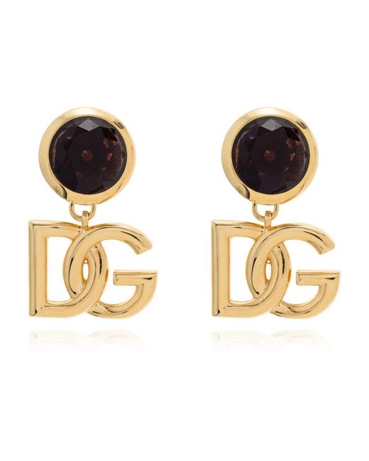 Earrings Dolce & Gabbana de color Metallic