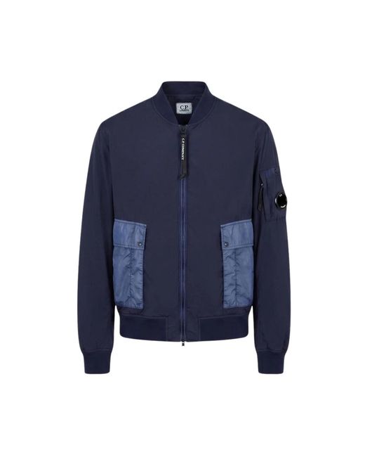 C P Company Blue Bomber Jackets for men